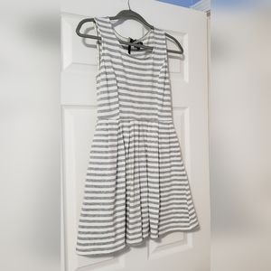 Keds Gray/White Stripes Fit & Flare Dress, Size S